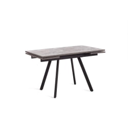 Стол ВИГО ЛДСП/ХПЛ/металл, 120 кс 80 кс 30 х 30 х 75 см, Мрамор черный/черный / VIGO ЛДСП/HPL/металл, x x