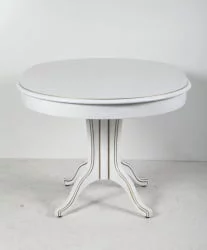 Стол обеденный Орион-5 (д1000) тон 1 с золотой патиной / (d1000)