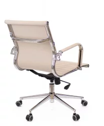 Кресло для персонала Лео Т экокожа Бежевый / Leo T