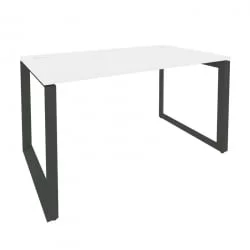 Стол рабочий на О-образном м/к ОНИКС О.МО-СП-3.8 Белый Бриллиант/Антрацит / ONIX O.MO-SP-3.8