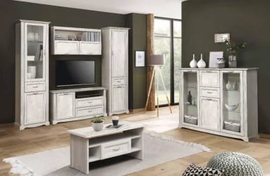 Полка Сохо 32.18 Бетон пайн белый