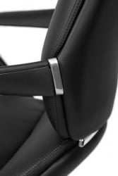 Кресло для посетителей Коллеге CЛГ-628 ЛТУ-C Блаcк / College CLG-628 LTU-C Black