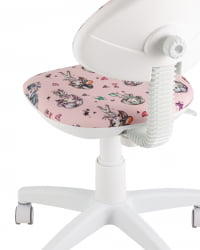 Кресло компьютерное детское УМКА Гирлс пластик белый / Girls