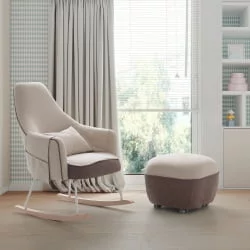 Детское кресло Микуна (Микуна) Винг/Моом вхите текстиль пинк тиерра/лигхт грей / Micuna Wing/Moom white pink tierra/light grey