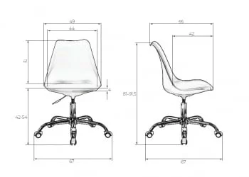 Компьютерное кресло ДОБРИН МИCКЕЙ Черный / DOBRIN MICKEY