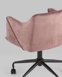 Стул офисный ДЖамал велюр Розовый / Jamal