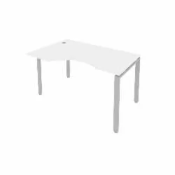 Стол письменный МЕТАЛ СЙСТЕМ Б.СА-2 Л Белый/Серый / METAL SYSTEM
