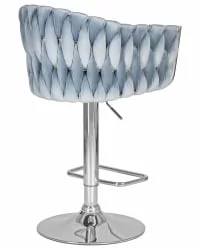 Стул барный ДОБРИН МАРCЕЛ Пудрово-голубой велюр МДЖ9-74 / DOBRIN MARCEL MJ9-74