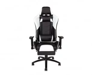 Игровое кресло Лотус ГТС РФ-8066Ф Черный/Белый / Lotus GTS RF-8066F