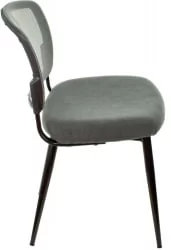 Стул для кухни Бюрократ КФ-8В блаcк Серый / KF-8W black