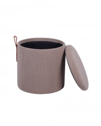 Пуф Руни КСС с ящиком вельвет коричневый / XS