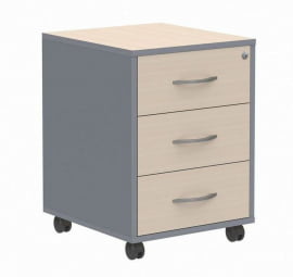 Тумба под стол ИМАГО ТМ-3.А Клен Металлик / IMAGO