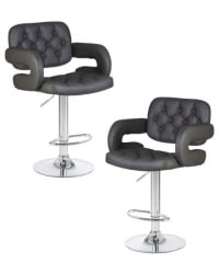 Стул барный ДОБРИН ТИЕСТО (серый) 2 шт / DOBRIN TIESTO