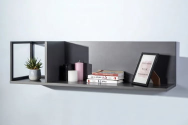 Полка в гостиную CИТЙ 400955831х Графит / CITY 400955831h