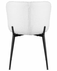 Стул обеденный ДОБРИН МИЛО (черные ножки, белый букле (УФ992-01)) / DOBRIN MILO (UF992-01))