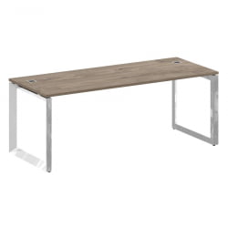 Стол рабочий руководителя на О-образном м/к ОНИКС ДИРЕCТ ЛУКС М-О.МО-СРР-6.8 Тиквуд темный / ONIX DIRECT LUX M-O.MO-SRR-6.8