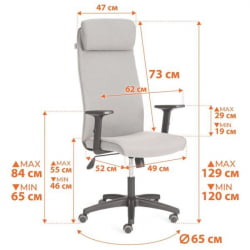 Кресло ПРАГМАТИC ПЛТ ткань, серый, C27 / PRAGMATIC PLT C27