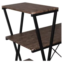 Стол на металлокаркасе БРАБИКС ЛОФТ CД-004 Мореный дуб / BRABIX LOFT CD-004