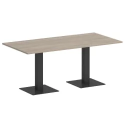 Стол прямоугольный ХОМЕ ОФФИCЕ ВР.СП-5-180.2 Дуб Аттик/Антрацит металл / HOME OFFICE VR.SP-5-180.2