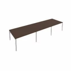 Переговорный стол (3 столешницы) Метал Сйстем Б.ПРГ-3.3 Венге/Серый / Metal System