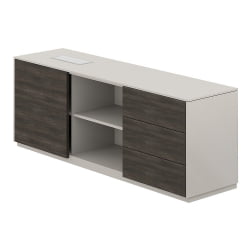 Тумба опорная 1700 правая Атлас НЗ-0221.ГС.БТ.Р Серый камень Бренсон Трюфель / Atlas NZ-0221.GS.BT.R