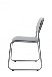 Кресло Никс РCХ ОМКЛ-01 Серый/Металл окрашенный Хром / Nix RCH OMKL-01