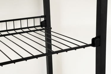 Тумба для обуви Краш ЛМН-13 черный муар/белое дерево / LMN-13