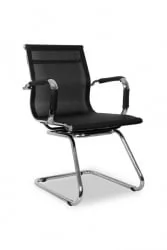 Кресло для посетителей CЛГ-619 МКСХ-C Блаcк / CLG-619 MXH-C Black