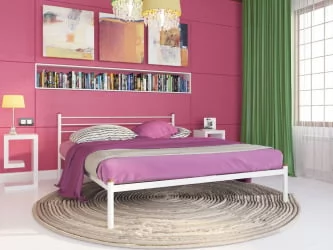 Кровать Милана 160х200 Белый