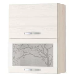 Шкаф-витрина Графит 74.08 Сосна Астрид-Ваниль