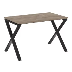 Стол рабочий ЛОФТ ВР.Л-СРКС-2.7 Металл черный Тиквуд темный / LOFT VR.L-SRX-2.7