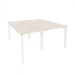 Рабочая станция на П-образном м/к ОНИКС О.МП-Д.РС-4.0.8 Денвер Светлый/Белый / ONIX O.MP-D.RS-4.0.8