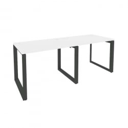 Рабочая станция на О-образном м/к ОНИКС О.МО-РС-2.1.7 Белый Бриллиант/Антрацит / ONIX O.MO-RS-2.1.7