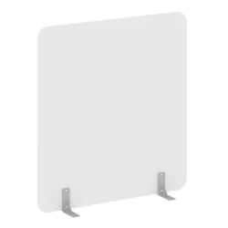 Перегородки на металлических опорах на фетровых подпятниках Р-лине ДП.Ф-140-150 Белый / R-line DP.F-140-150