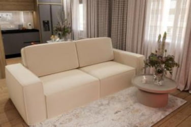 Диван прямой Сунндал (Берхоусе) Цвет фасада: Левис 08 велюр; Тип: Прямой; Материал фасада: Металл/Велюр / (Berhouse)