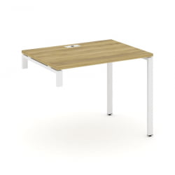 Стол надставка на опорную тумбу CОНCЕПТ CН.ОСН-001 Дуб Винченцо Белый / CONCEPT CN.OSN-001