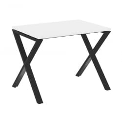 Стол рабочий ЛОФТ ВР.Л-СРКС-1.7 Металл черный Белый Бриллиант / LOFT VR.L-SRX-1.7