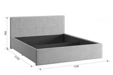 Кровать 1.6 Лора-2 КМ1.6-09.2.2076 Топаз / KM1.6-09.2.2076