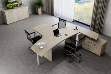 Кабинет руководителя Винг №1 Дуб светлый / Wing