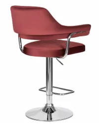 Стул барный ДОБРИН CХАРЛЙ Винный велюр МДЖ9-35 / DOBRIN CHARLY MJ9-35