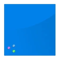 Доска магнитно-маркерная стеклянная БРАУБЕРГ 45х45 см Синяя / BRAUBERG