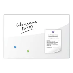 Доска магнитно-маркерная стеклянная БРАУБЕРГ 40х60 см Белая / BRAUBERG