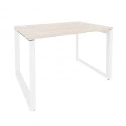 Стол рабочий на О-образном м/к ОНИКС О.МО-СП-2.8 Денвер Светлый/Белый / ONIX O.MO-SP-2.8