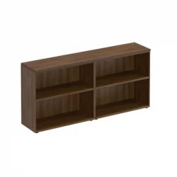 Стеллаж низкий 4-створчатый с топом (без дверей) МАРК МК 751 Орех тоскана / MARK