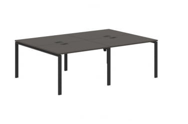 Бенч-система 4-местная ЕДИС ЕУВСТ 2316 Мокко Черный / EDIS EUWST