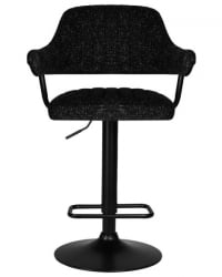 Стул барный ДОБРИН CХАРЛЙ БЛАCК (черный твид (ЛЕО18)) 2 шт / DOBRIN CHARLY BLACK (LEO18))