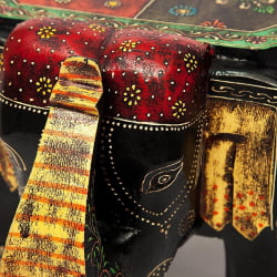 Столик Сеcрет Де Маисон СЛОН ( мод. ЕТ-001) дерево, 44х44х44см, этническая роспись / Secret De Maison SLON mod. ET-001)