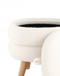 Пуф с ящиком Винни М Тедди белый / M