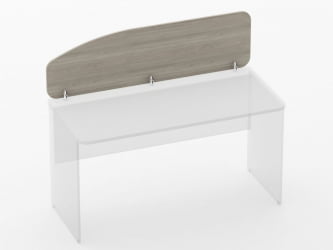 Экран разделительный Глассй 5.12.14 Дуб сантана светлый / Glassy