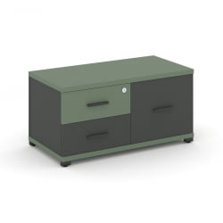 Тумба приставная сервисная CОНCЕПТ CН.ТСР-001 Б/В Кобо Антрацит / CONCEPT CN.TSR-001 B/W